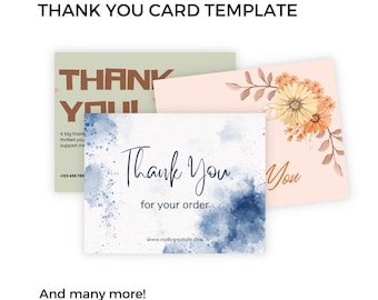 Plantillas de tarjetas de agradecimiento