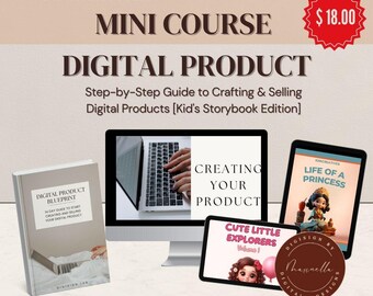 MINI CURSO: Kit de paquete de creación y venta de productos digitales [Edición de libro de cuentos para niños]