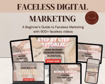 Marketing digital sin rostro con más de 900 vídeos