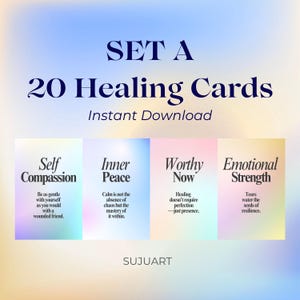 20 druckbare Karten für Selbstliebe, Achtsamkeit und Empowerment