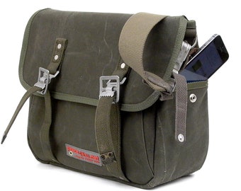 Bolso bandolera vegano del ejército alemán reciclado: 2080