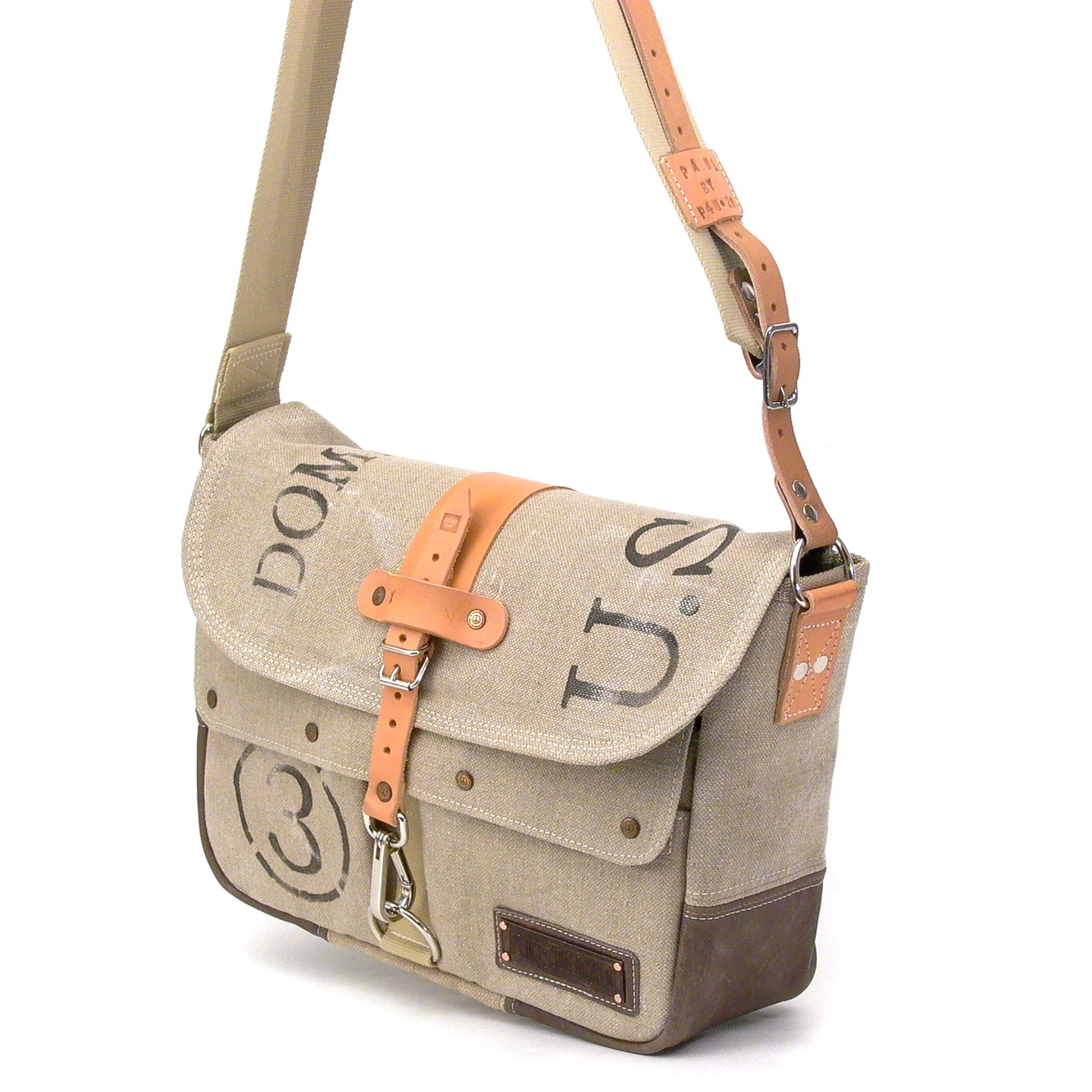 Beige Canvas Messenger Bag school Bag crossbody Bag vintage Material Postbag Messenger Bag unisex Bag Laptop Bag 2088 by Peace4you Bags Etsy
