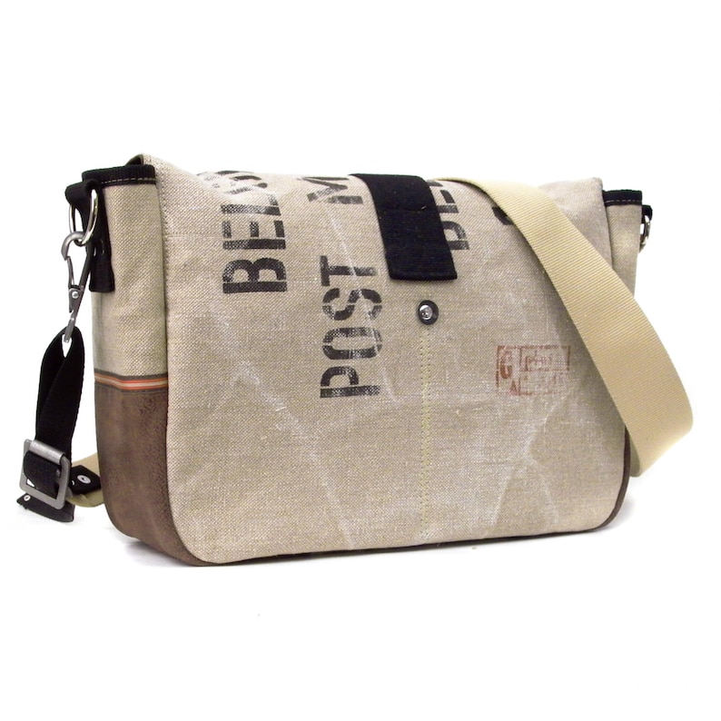 Beige Messenger Bagall VEGAN Bag Recycled Crossbody Etsy