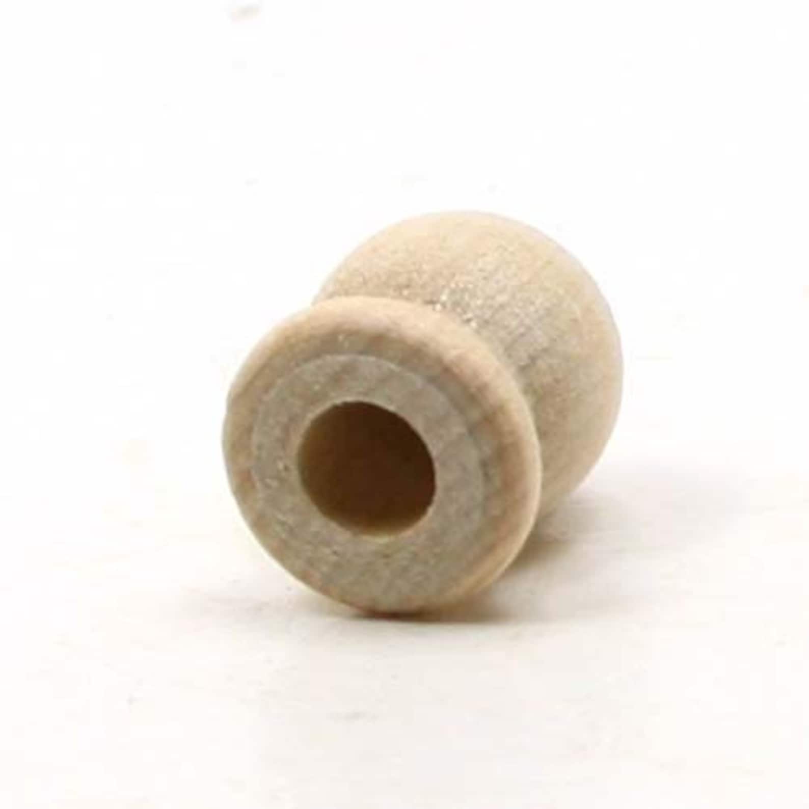 Unfinished Wood Finial Dowel Cap End 3/4 x 19/32 inch with Etsy