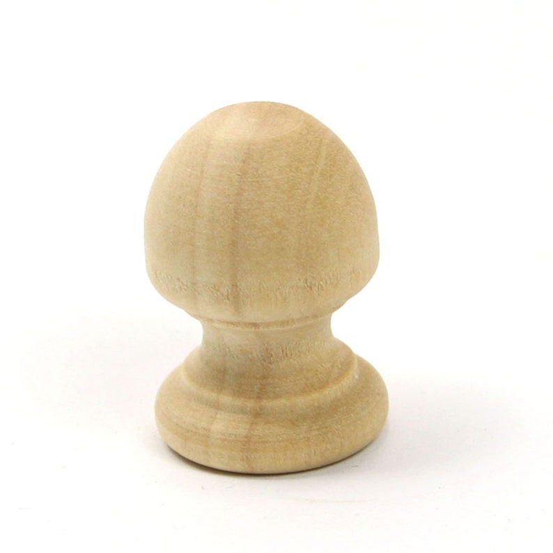 Unfinished Wood Finial Dowel Cap End 11/16 X 3/4 Inch With Etsy UK