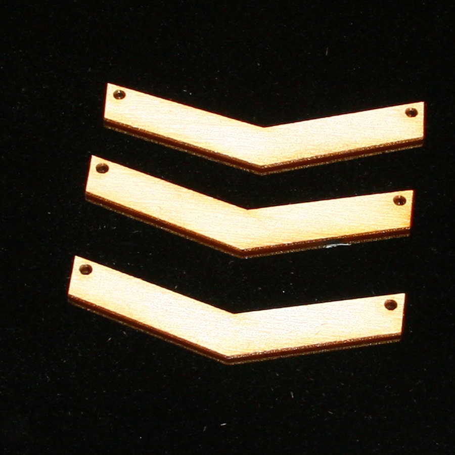 Chevron de madera inacabada 2-1/2 pulgadas por 3/4 pulgadas | Etsy