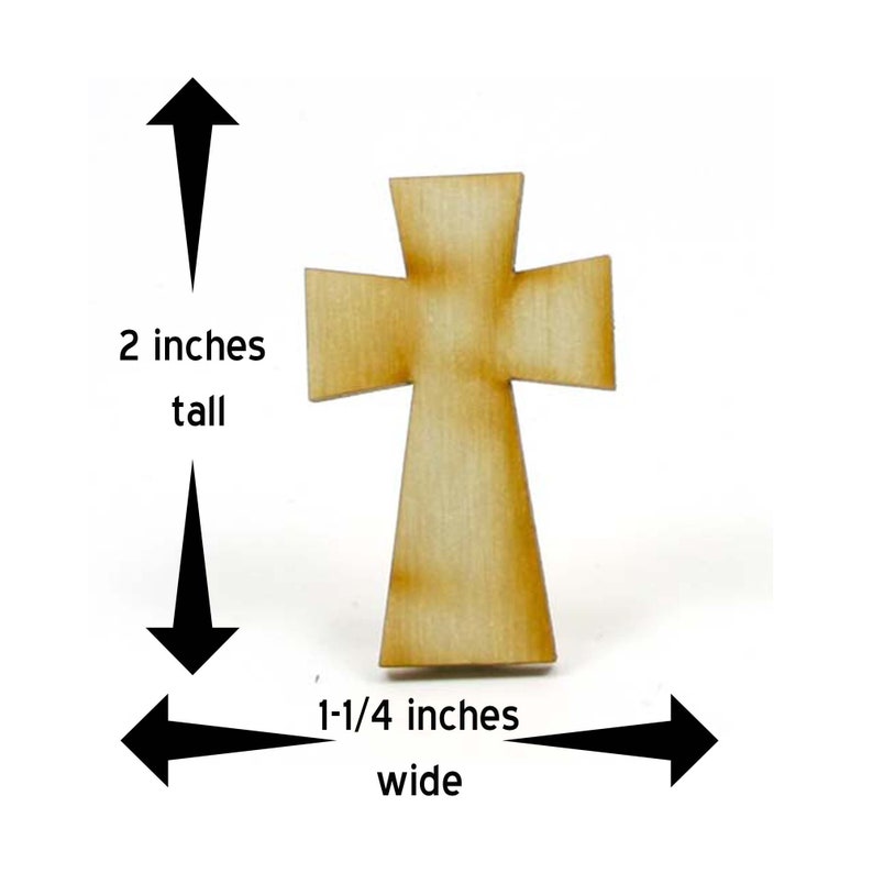 Unvollendetes Holzkreuz keltisches 2 große, 2,5 cm breite und 2,5 cm dicke Holzformen CROS07 Bild 2