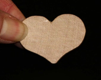 Unfinished Wood Heart Country - 1-1/2 wide by 1 inch tall and 3/16 inches thick wooden shape (WW-JC2718)