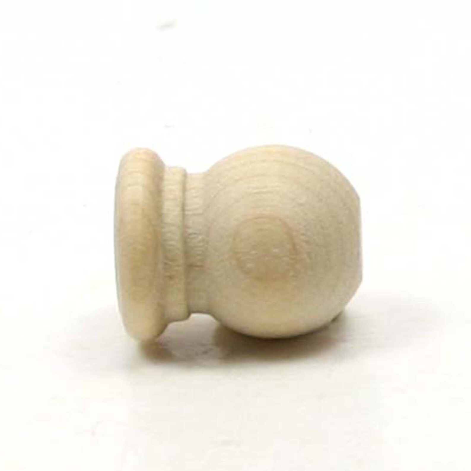 Unfinished Wood Finial Dowel Cap End 3/4 X 19/32 Inch With Etsy Canada