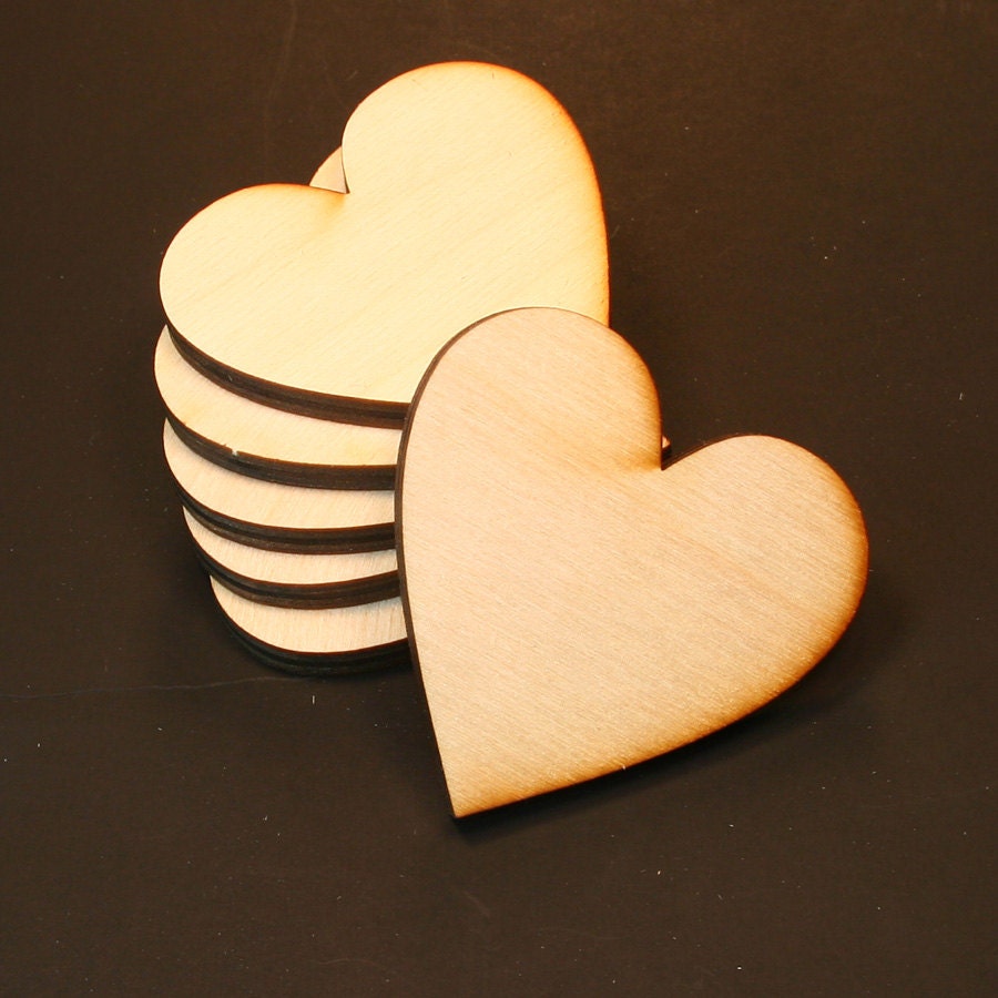 Wooden hearts 2 1/2 inch (2.5) wide 1/4 thick – Craft Supply House