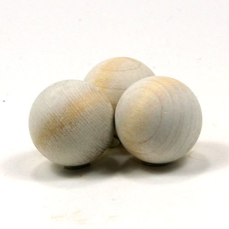 Unfinished Wood Ball 1-1/2 inch in diameter wooden shape WW-RB1500 image 5