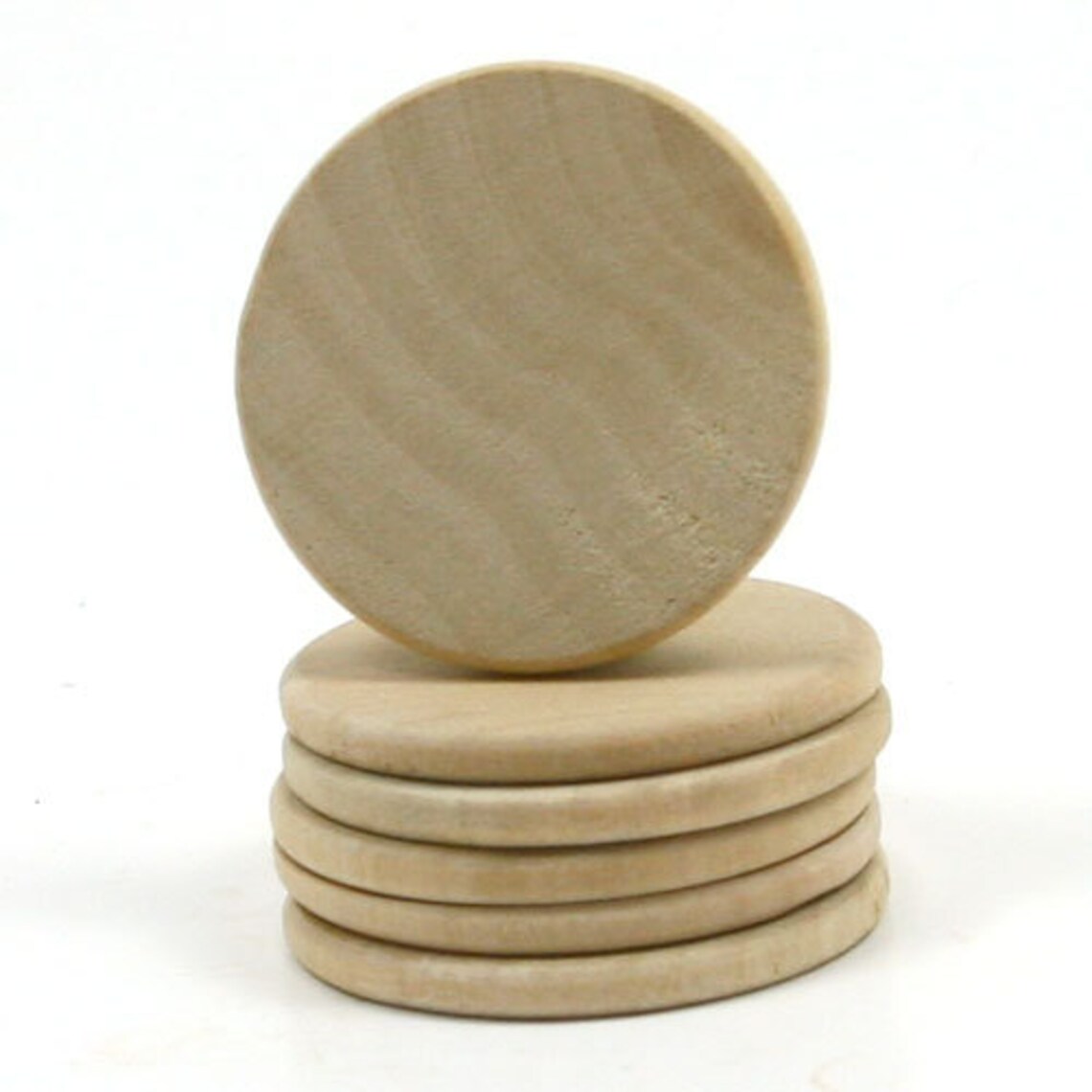 Unfinished Wood Round Circle Disk 11/2 Inches in Diameter Etsy