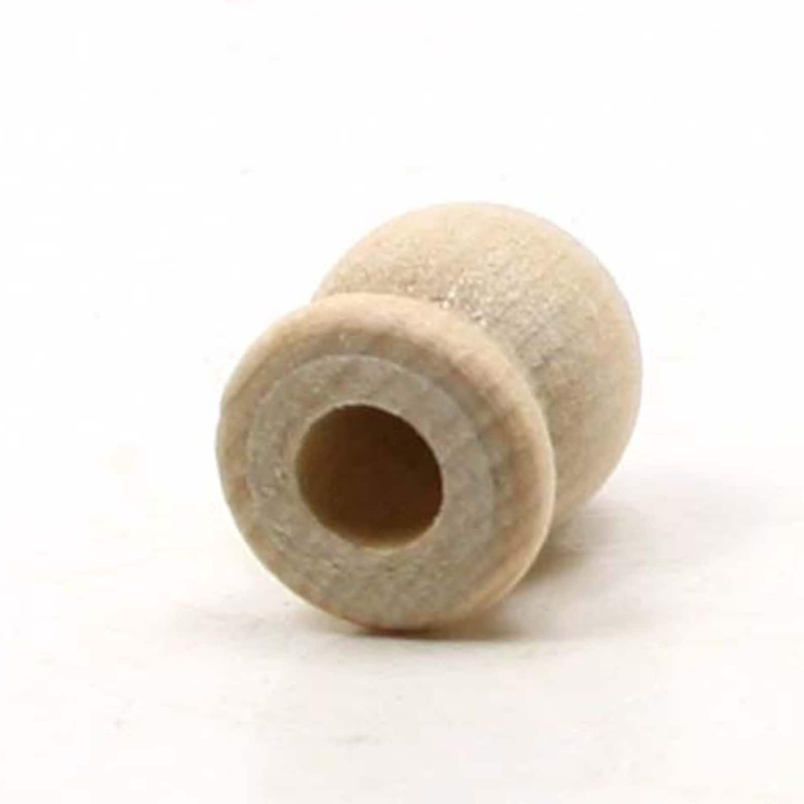 Unfinished Wood Finial Dowel Cap End 3/4 x 19/32 inch with Etsy