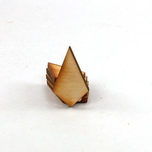 Unfinished Wood Marquis 1-1/4 inches tall by 3/4 inches wide and 1/8 inch thick wooden shape MARQ01 image 3