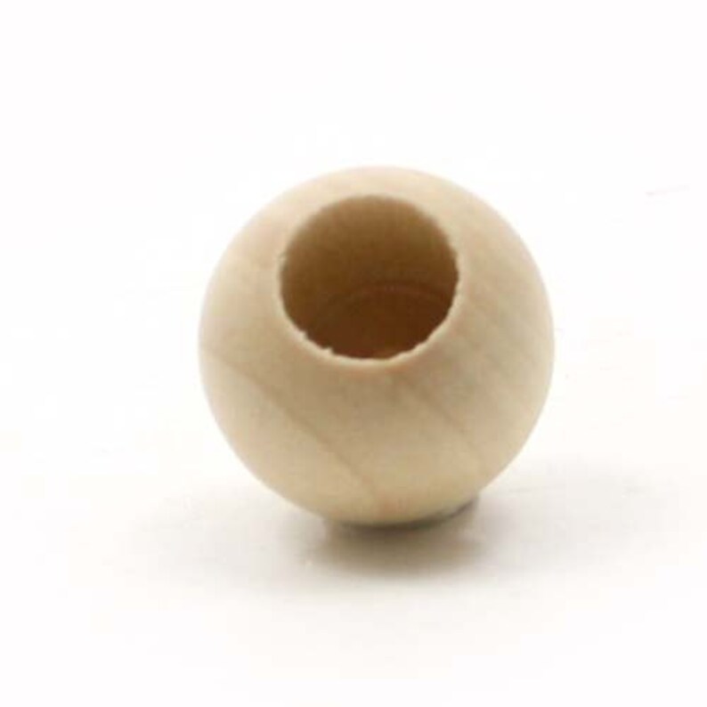 Unfinished Wood Ball Dowel Cap 3/4 in Diameter 3/8 Inch Hole Etsy