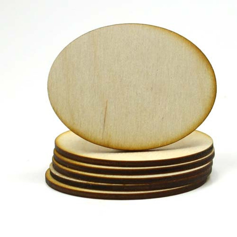Unfinished Wood Oval 3 Inches Tall by 21/4 Inches Wide and Etsy