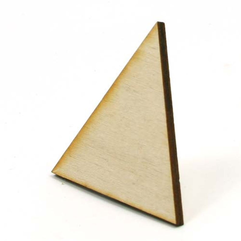 Unfinished Wood Triangle With Pointed Corners 1 Inch by 1 - Etsy