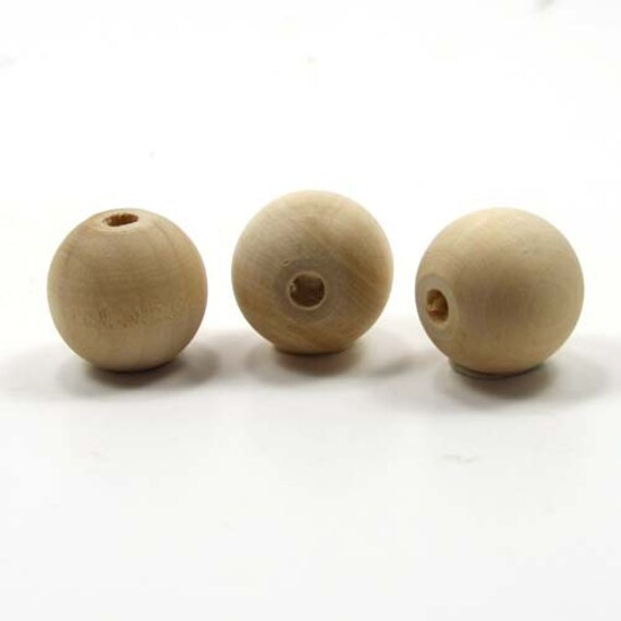 Madera natural perlas-beads 10mm-si no se trata 50 trozo