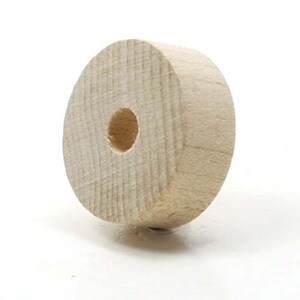 Unfinished Wood Circle Cutout Wheel - 1 Inch in Diameter and 3/8 Inch ...