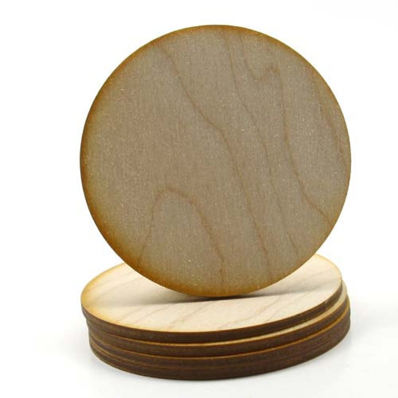 Unfinished Wood Circle Cutout 4 Inches in Diameter and 1/8 Etsy