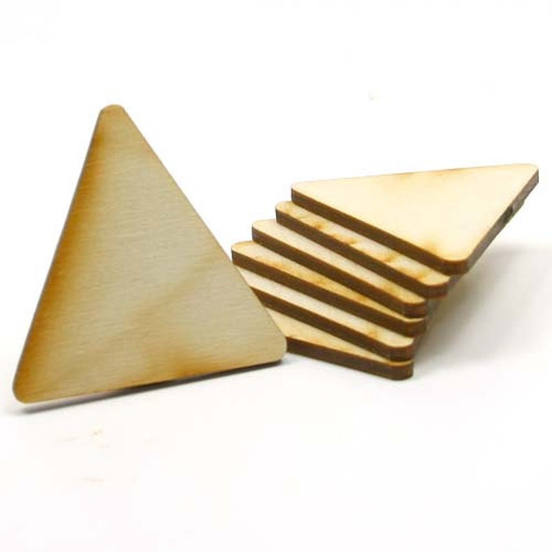 Unfinished Wood Triangle 1 Inch Tall by 1 Inch Wide and 1/8 Etsy