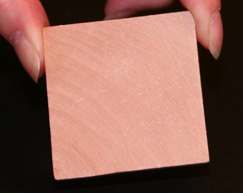 Unfinished Wood Square - 2 inches by 2 inches and 1/4 inch thick wooden shape (WW-C01425)