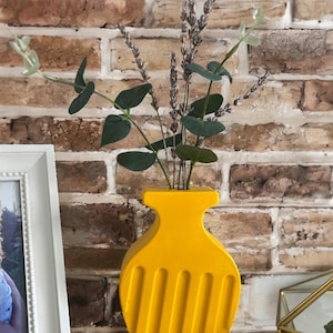 Handmade Concrete Minimal Vase | Bud Vase for Dried Flowers | Modern Shelf Decor | Housewarming Gift for Her