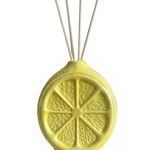 Handgemachter Lemon Reed Diffusor, Steinzeug Raumduft, Küchen Dekor, nachfüllbares Geschenk für Zuhause