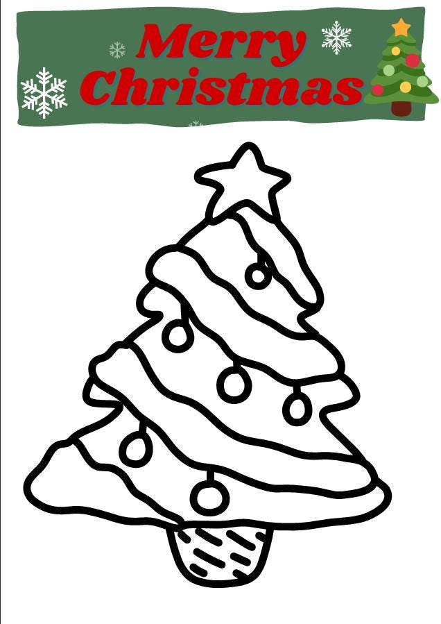 Christmas Coloring Pages, School Activities for Christmas - Etsy