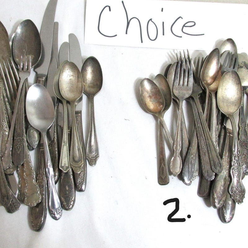 Old Silverware for Crafting Etsy