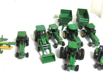 John Deere Miniatures Vintage Choose a Wagon or Hallmark Tractor