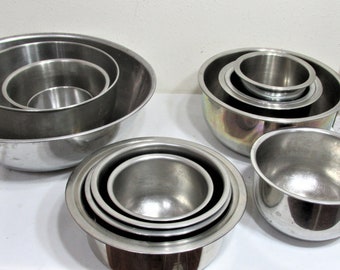 Stainless Steel Bowl Choose 1 Vintage Chrome Dish