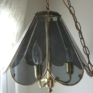 Hanging Swag Lamp Prism Pendant Long Chain Cord