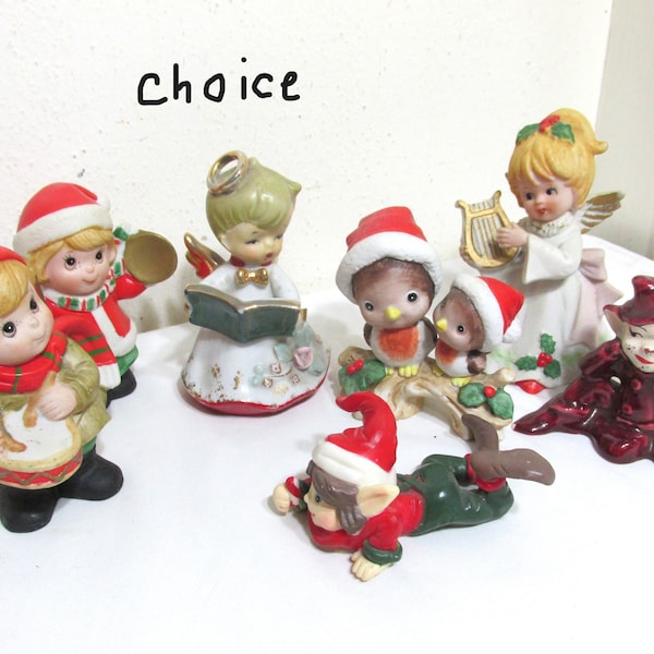 Christmas figurine Choice Vintage Lefton or Homco