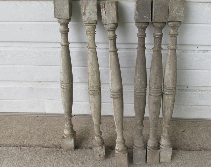 Salvaged Furniture Legs Vintage Rustic Parts 23 Inch Set of 6 Etsy