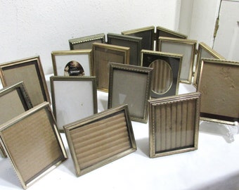 Picture Frame 3 x 4 Inch Choose 1 Vintage Metal Glass and Easel Backs