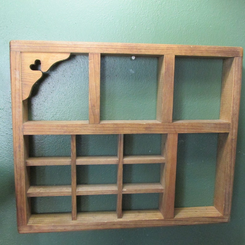 Wood Curio Cubby Display Vintage Wall Shadow Box - Etsy