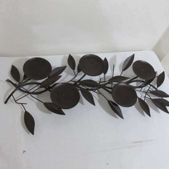 Candelabra 5 Pillar Candles Wrought Iron Fireplace Insert Or Etsy
