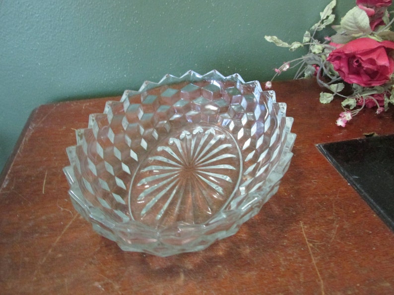 American Fostoria Bowl Vintage Oval Serving Dish