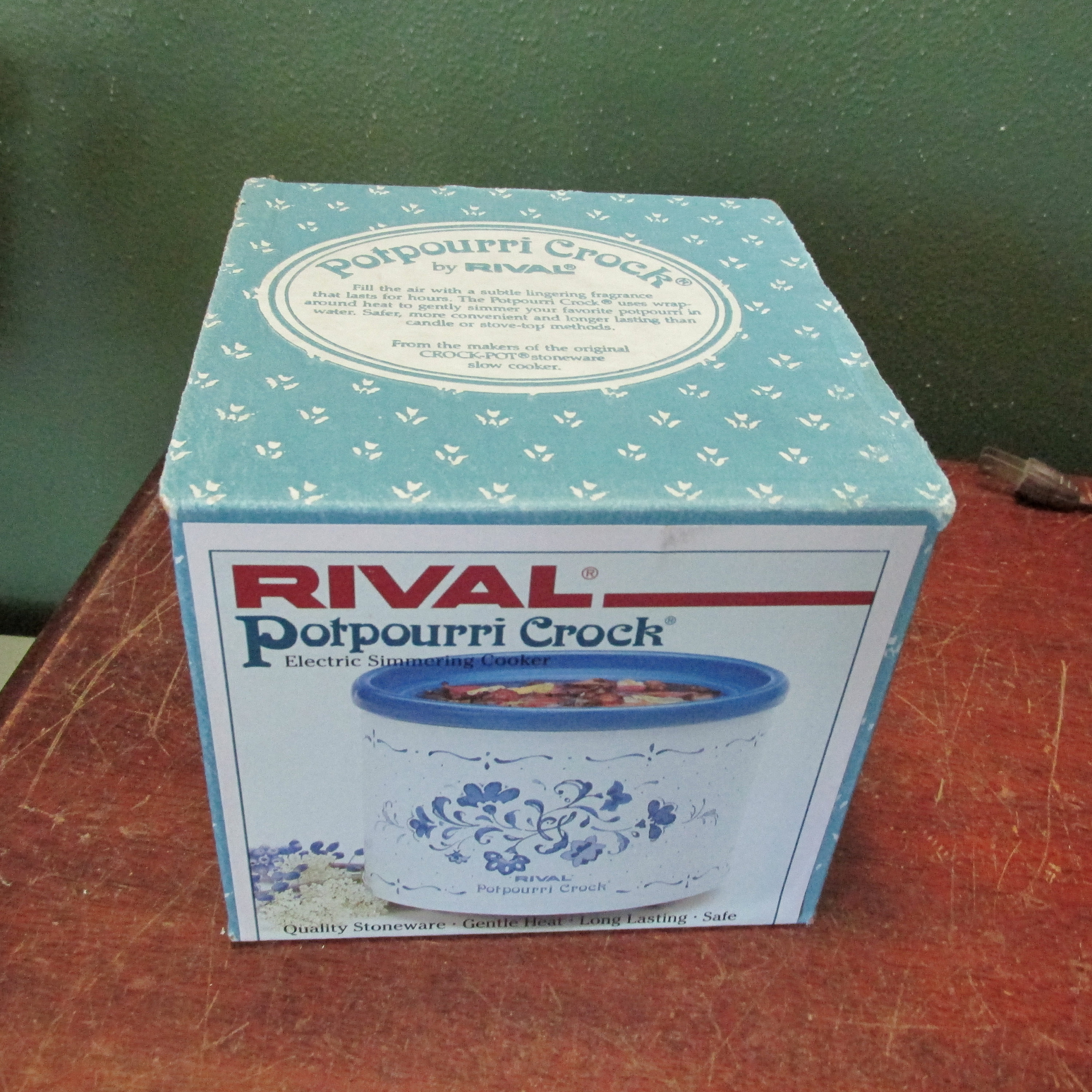 Rival Potpourri Pot Vintage Electric Porcelain No Lid Container Boxed with  Instructions