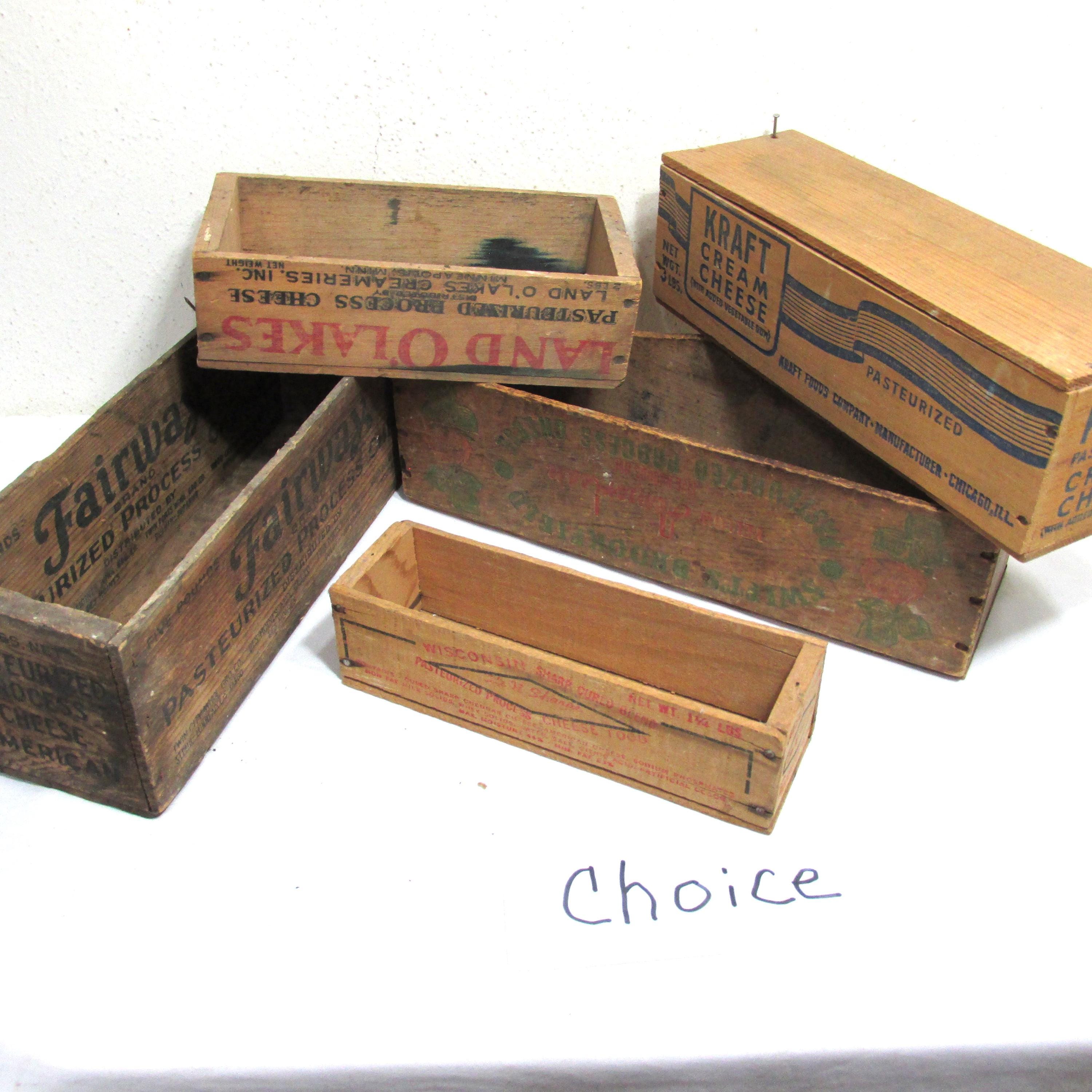 Wood Cheese Box Choice of Vintage Rustic Primitive - Etsy