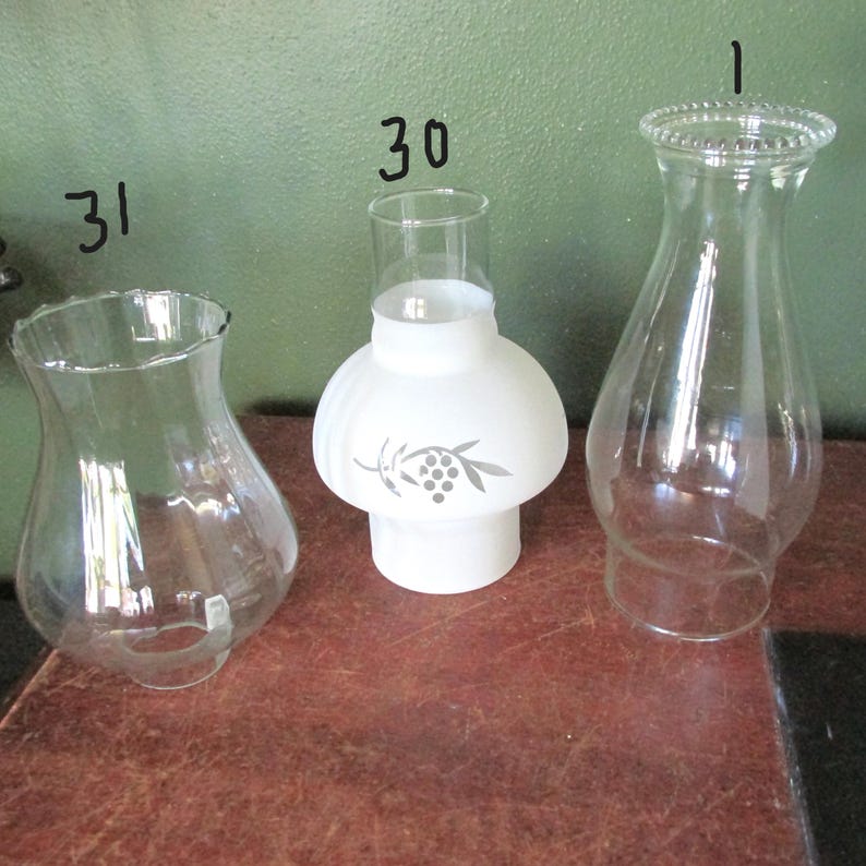 Hurricane Glass Chimney Vintage Replacement Lamp Parts Choice zdjęcie 2