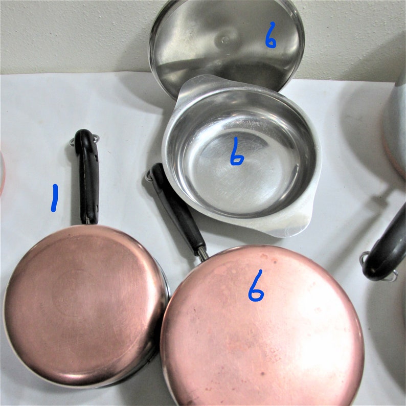 Revere Ware Saucepan Copper Bottom Choose 1 Vintage Pan or Etsy