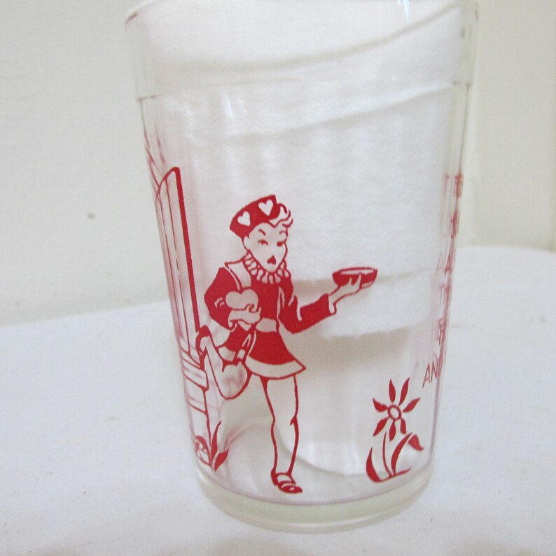 Nursery Rhyme Tumblers Vintage Peanut Butter or Jelly Glasses Etsy
