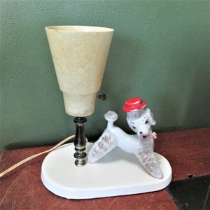 Novelty Lamp Poodle Vintage Spaghetti Dog Light