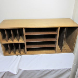 Desk Cubby Organizer Large Vintage Wood Topper