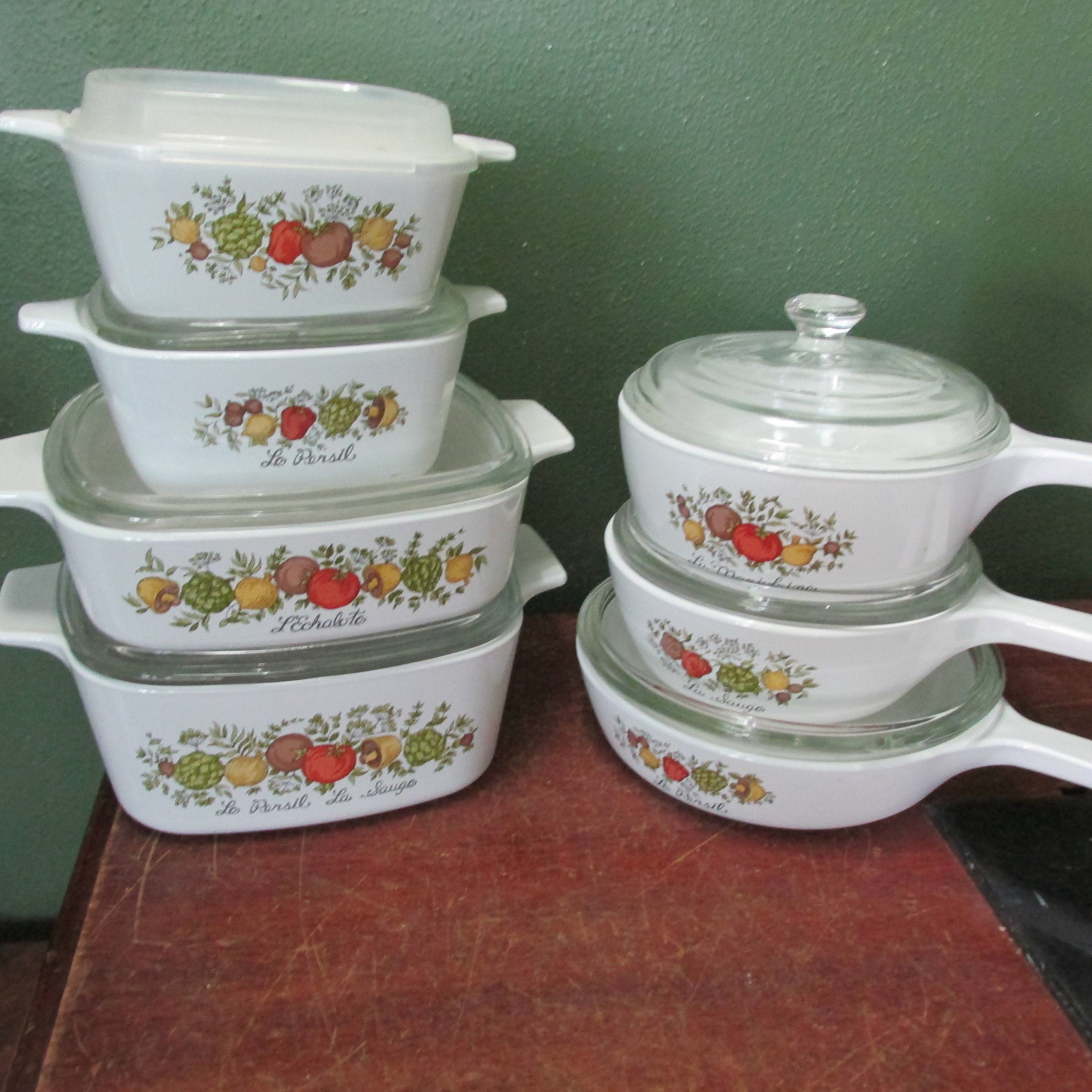 Vintage Corning Ware Spice of Life Range Toppers Spice of -  Finland