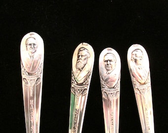 President Spoon Choice of 36 Vintage Wm Rogers International Silverware Teaspoons