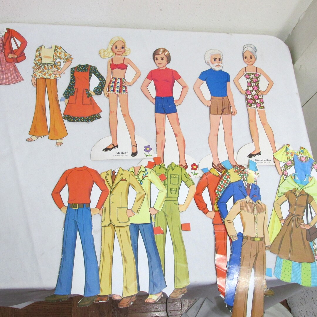Sunshine Family Paper Dolls Vintage Includes 4 Etsy