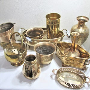Brass Planters and Vases Choose A Vintage Flower Container